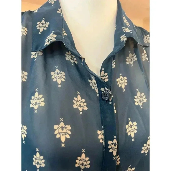 BONGO sheer patterened shirt dress size xl - Picture 6 of 10